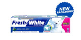 Fresh & White Extra Cool Mint 160g (free toothbrush)