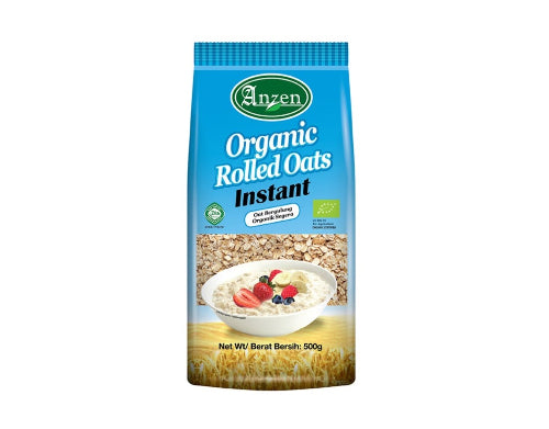 Anzen Organic Rolled Oats Instant 500g