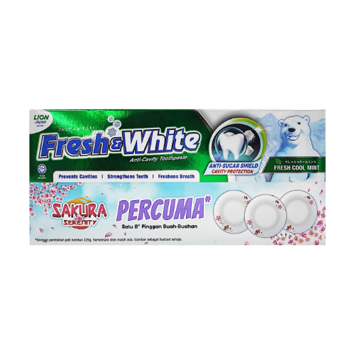 Fresh & White Pudina Segar 225g x 2